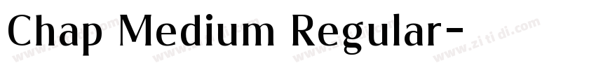 Chap Medium Regular字体转换